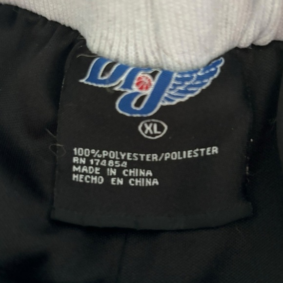 Dr. J Julius Erving Basketball Shorts Size XL Zipper Pockets Black/Gray/White - Picture 9 of 10